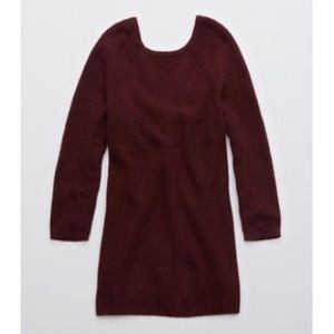 Super Cozy Aerie Twist Back Sweater Dress